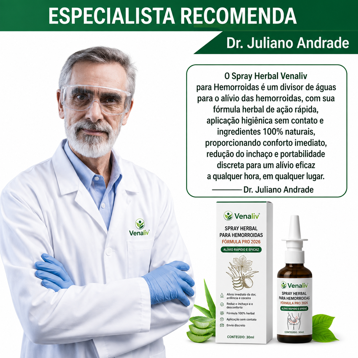 Especialista recomenda o Spray Herbal PRO