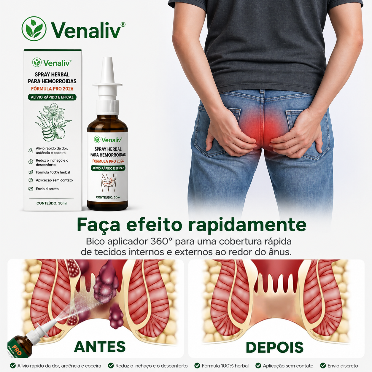 Aplicação higiênica sem contato do spray