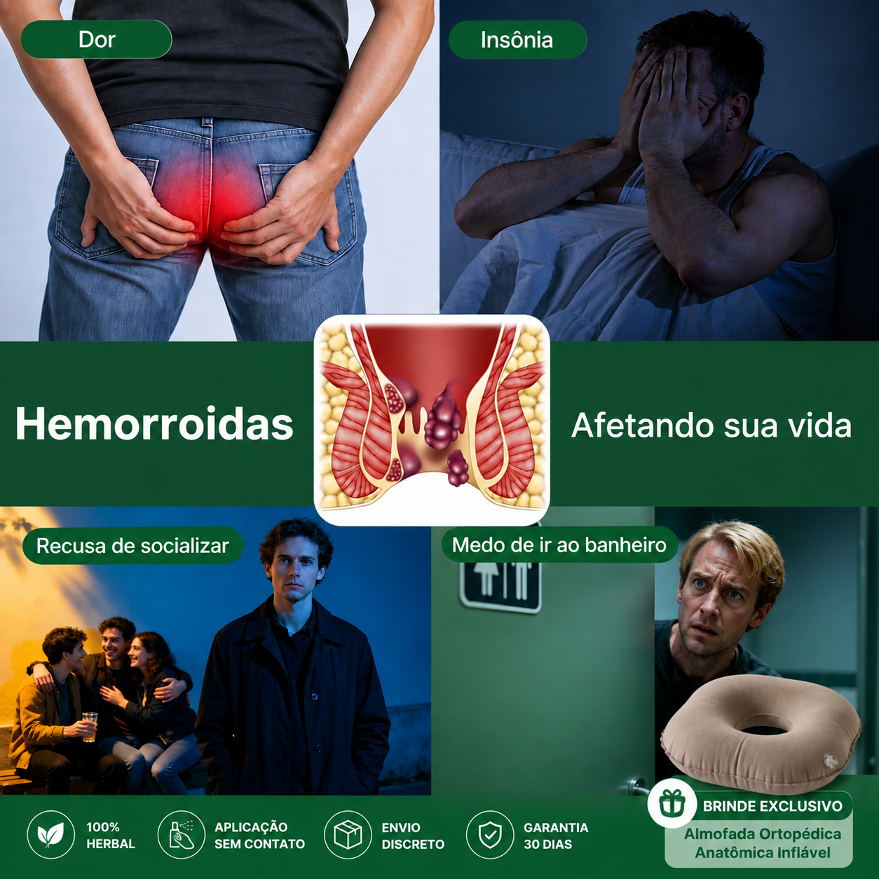 Alívio imediato da dor e coceira com o spray herbal